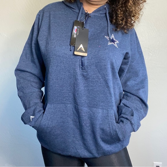 NWT Womens Cowboys Half Zip Pullover - Picture 4 of 9